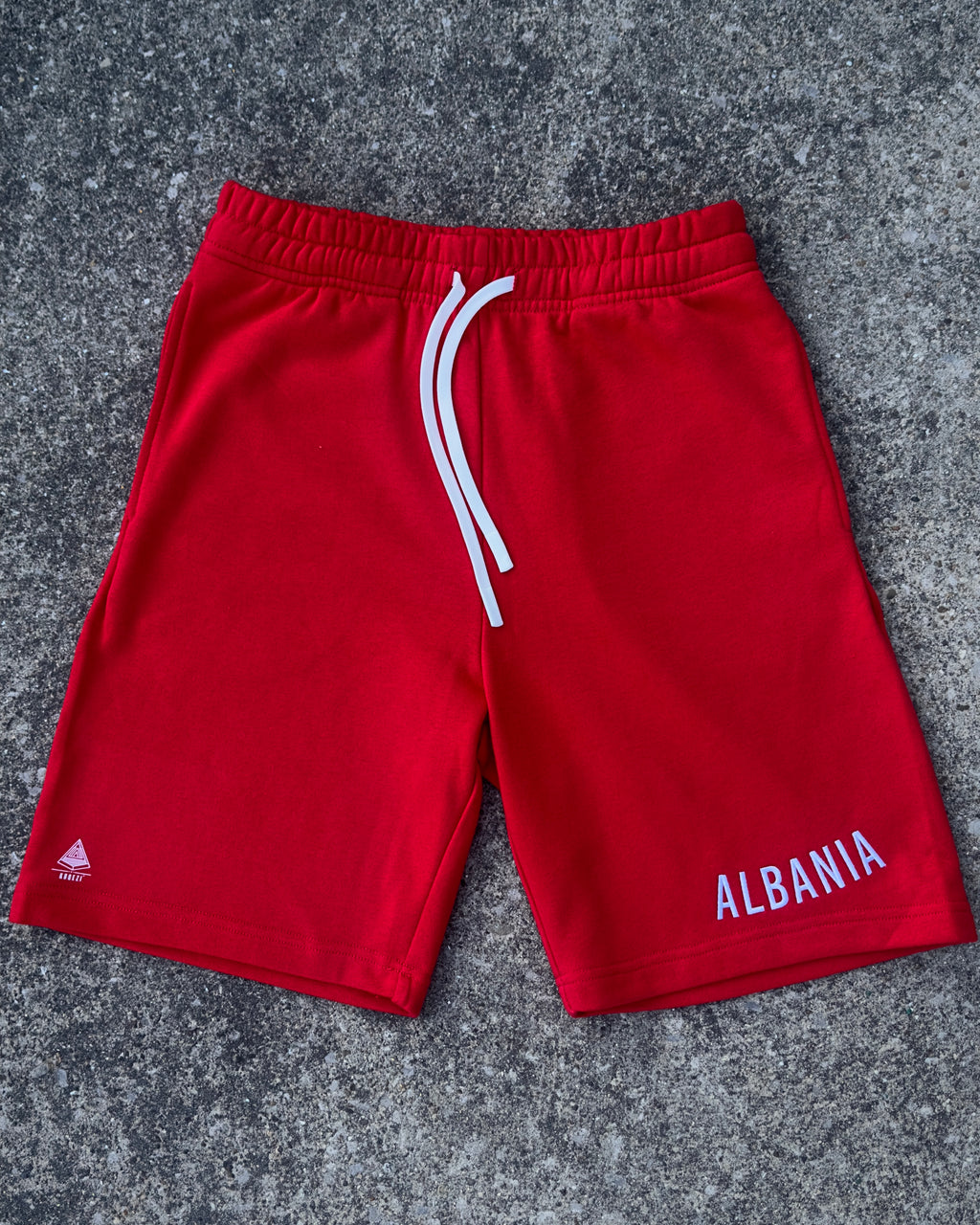 Streetwear Pure-Albo Dark Red Sweat Shorts Unisex