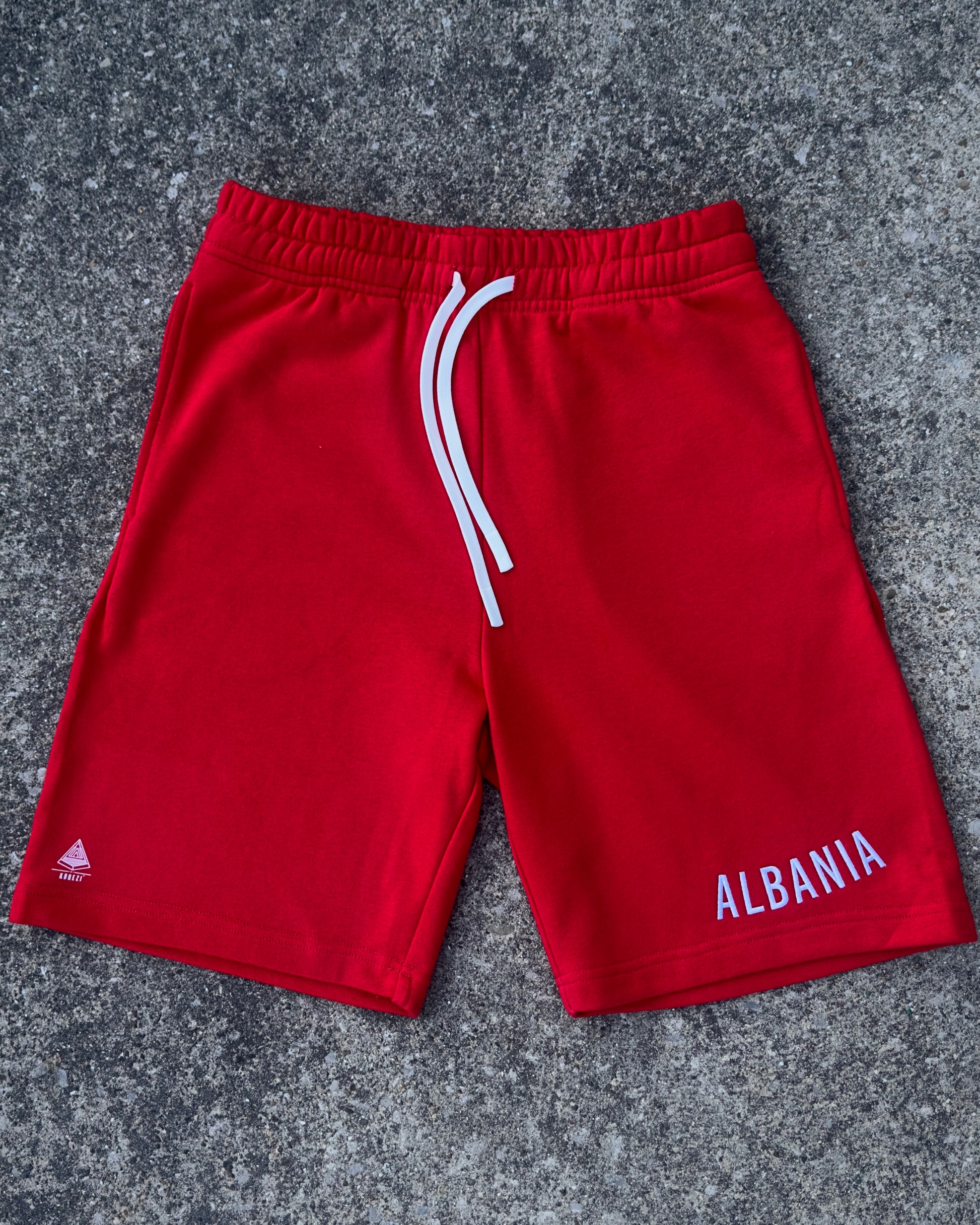Streetwear Pure-Albo Dark Red Sweat Shorts Unisex
