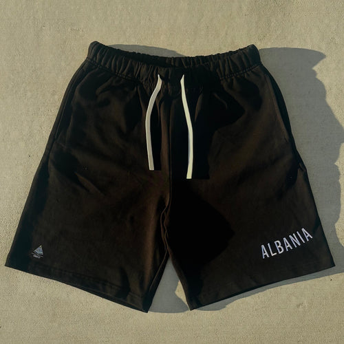Streetwear Pure-Albo Black Sweat Shorts Unisex