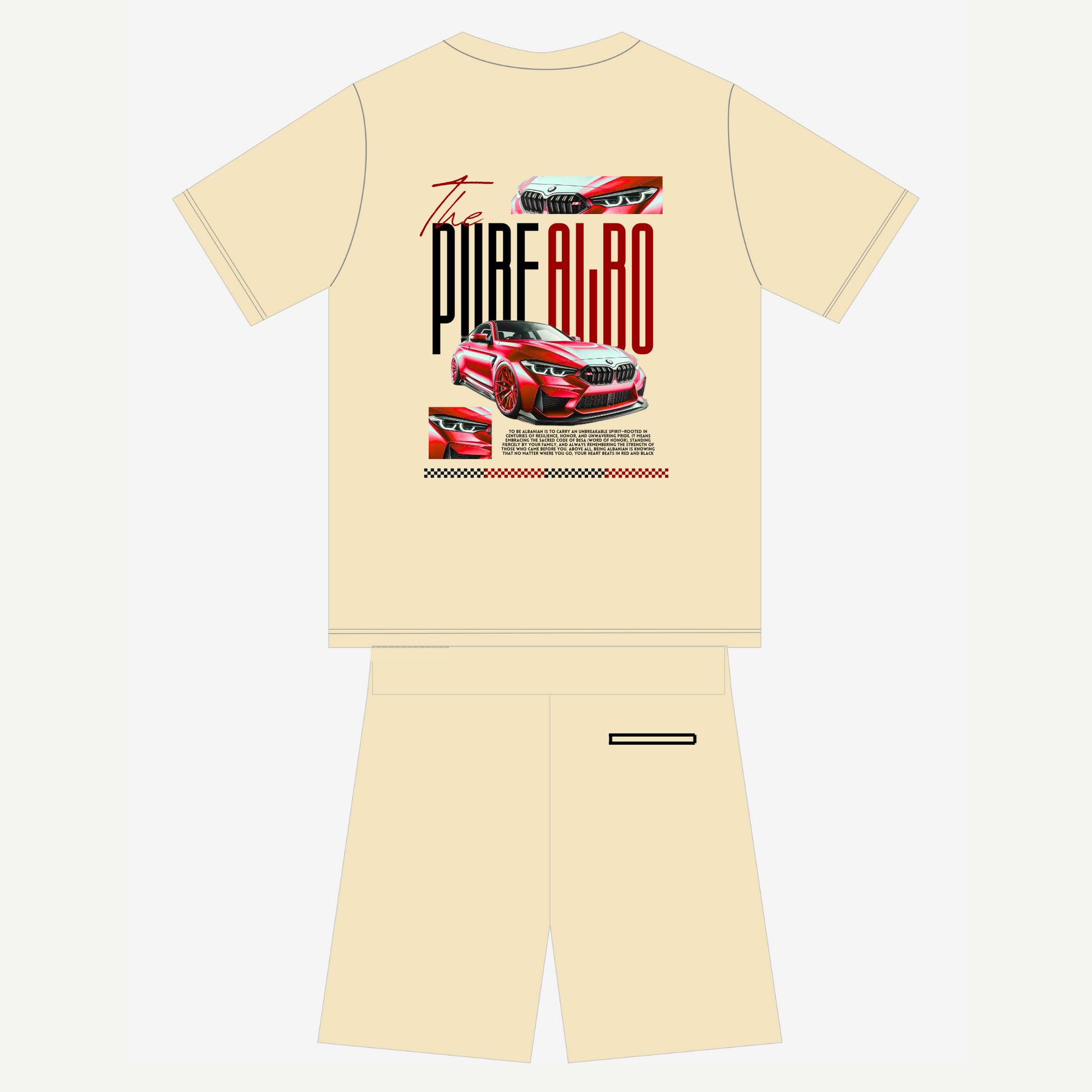 Streetwear Pure-Albo Desert Sand Set Unisex