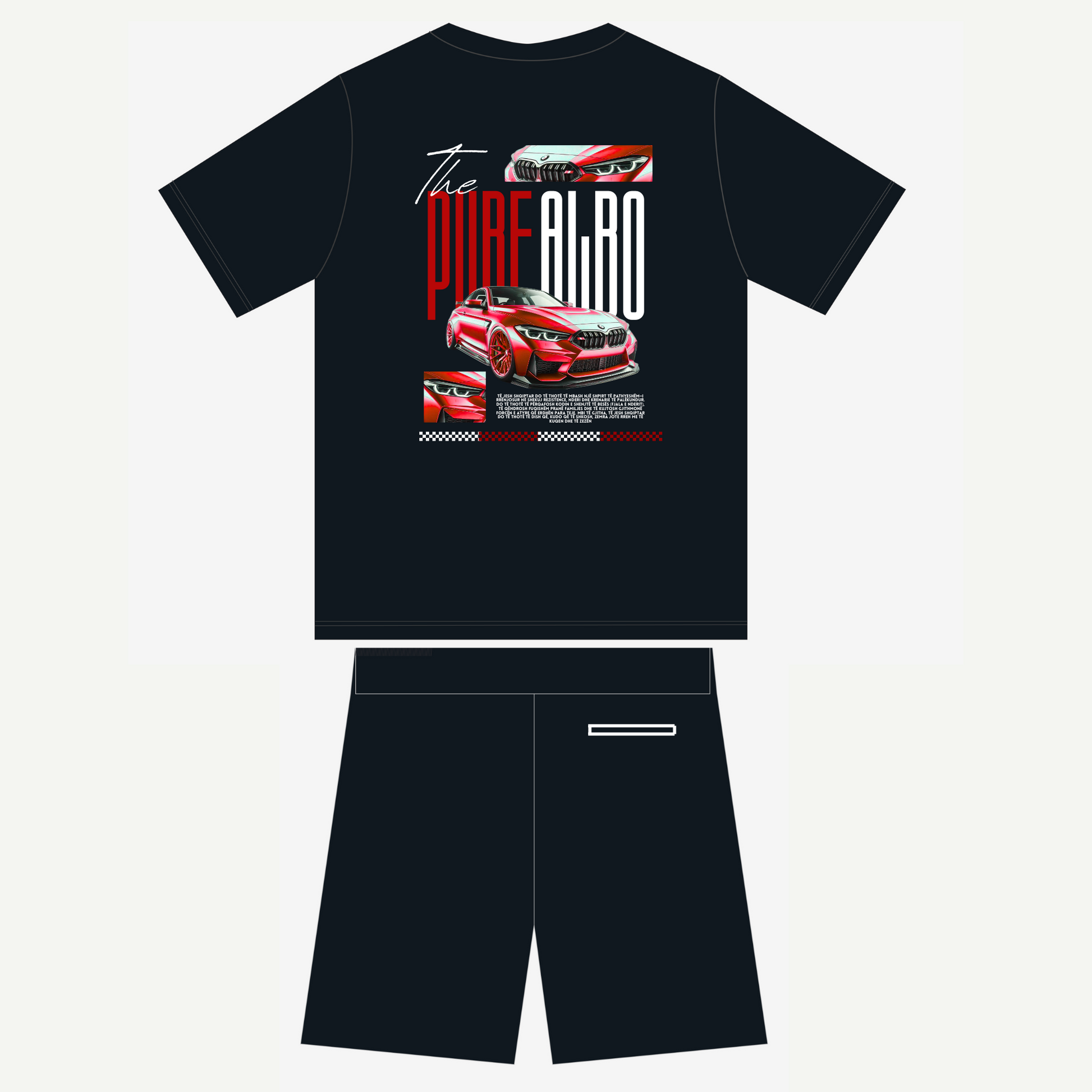 Streetwear Pure-Albo Blackout Set Unisex