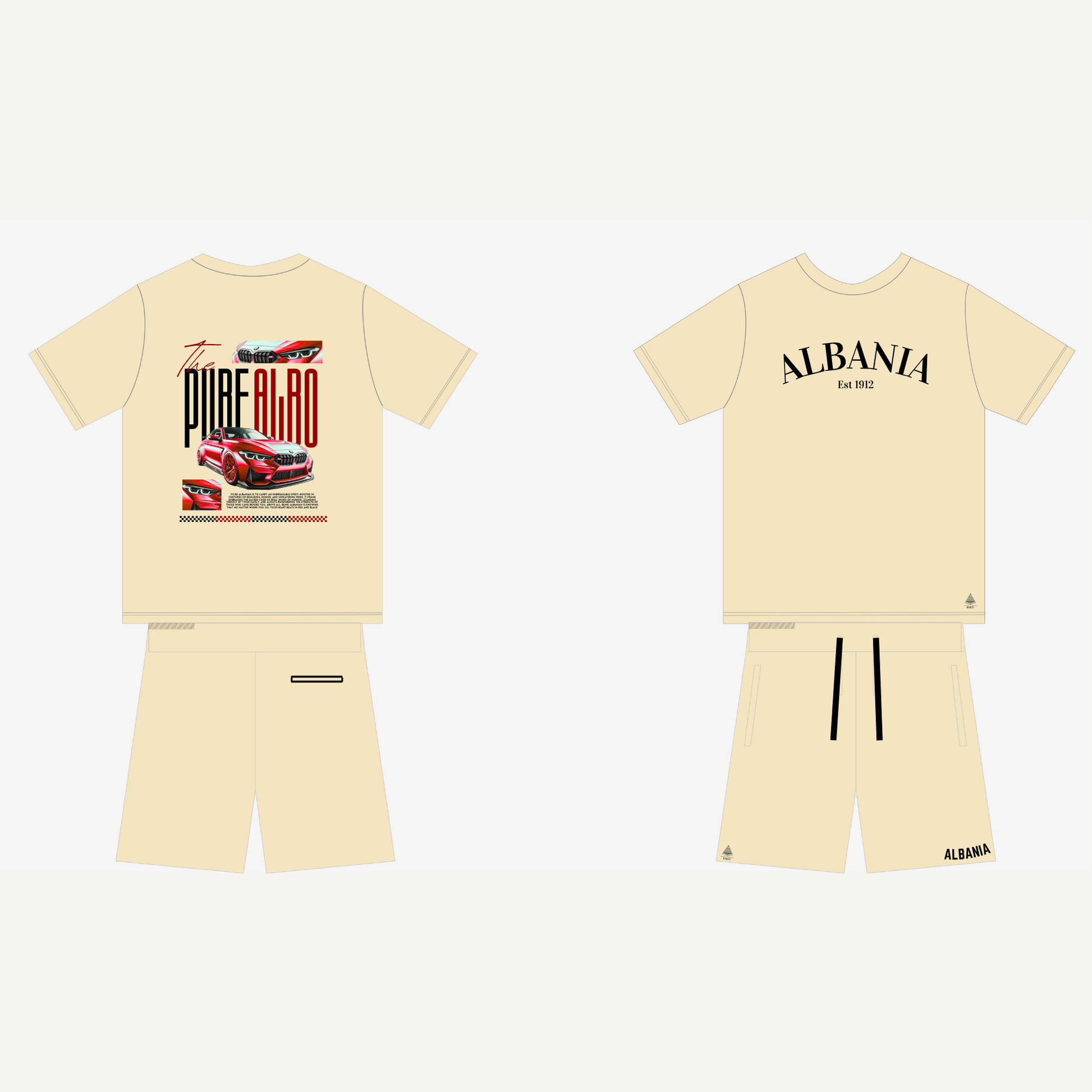 Streetwear Pure-Albo Desert Sand Set Unisex